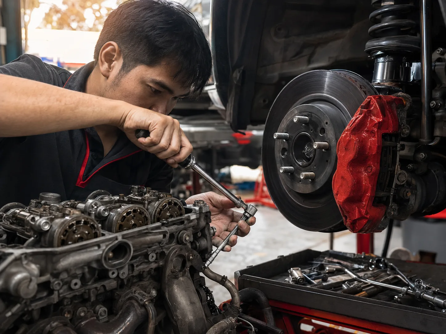 Engine and brake system maintenance